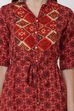 Rust Viscose A Line Kurta image number 1