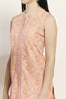 Peach Cotton Blend Straight SET image number 1