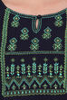 Dark Blue Straight Viscose Indie Top image number 5