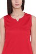 Red Cotton Straight Kurta image number 1
