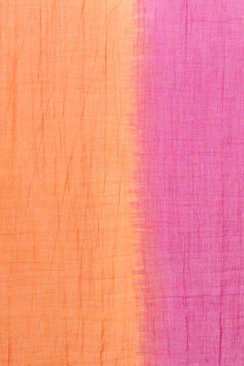Pink & Orange Cotton Stole image number 1