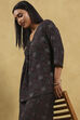 Blue Viscose Blend Printed Front Open Kurta Palazzo Set image number 7