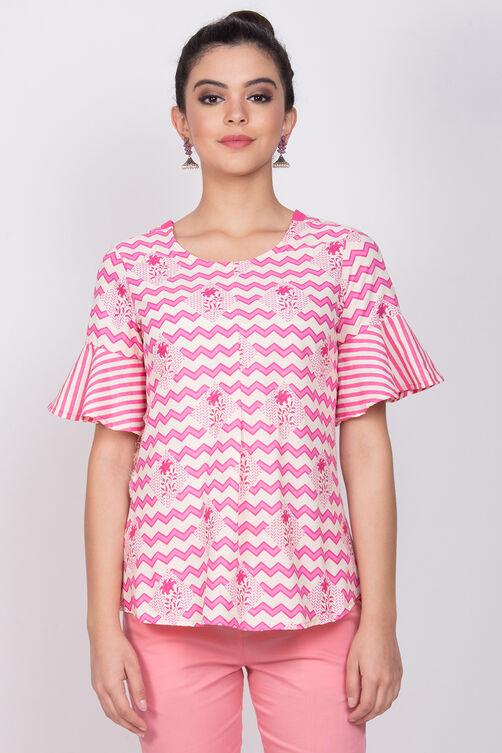 Pink Cotton Indie Top image number 0