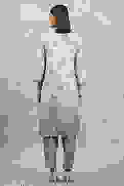 Grey Viscose Blend Printed A-Line Kurta Pants Set image number 4