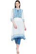 White Cambric A-Line Kurta image number 0