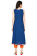 Indigo Kalidar Viscose Kurta image number 1