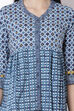Indigo Cotton Flared Indie Top image number 1
