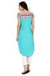 Blue Straight Viscose Rayon Kurta image number 5
