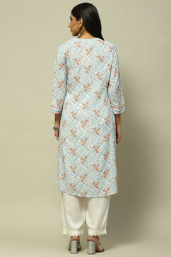 White Rayon Staight Kurta image number 3