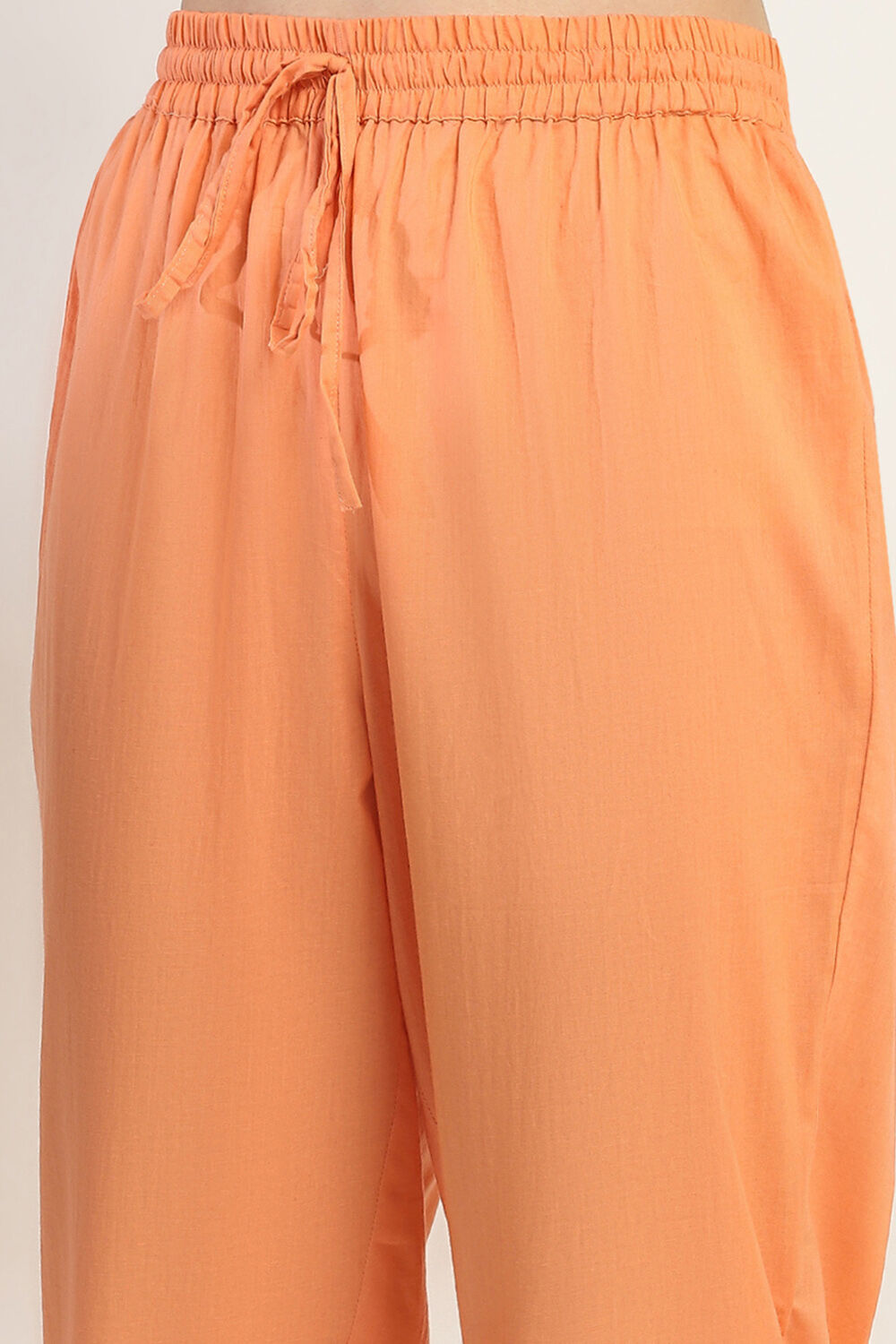 Peach Cotton Blend Straight Set image number 2