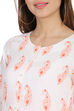 Peach Flared Viscose Dress image number 1