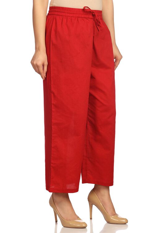 White Cotton Pants image number 0
