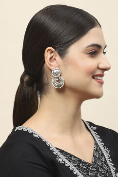 Dual Oxidised Alloy Earrings image number 3