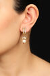 Golden Metal Brass Earrings image number 0
