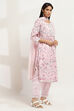 Pink Cotton Straight Set image number 5