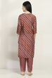 Olive Viscose Blend Straight Set image number 4