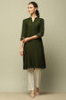 Blue Solid Straight Kurta image number 0