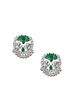 Green Enamel Earrings image number 1