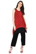 Red Flared Modal Kurta image number 0