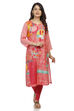Peach Straight Viscose Kurta image number 0