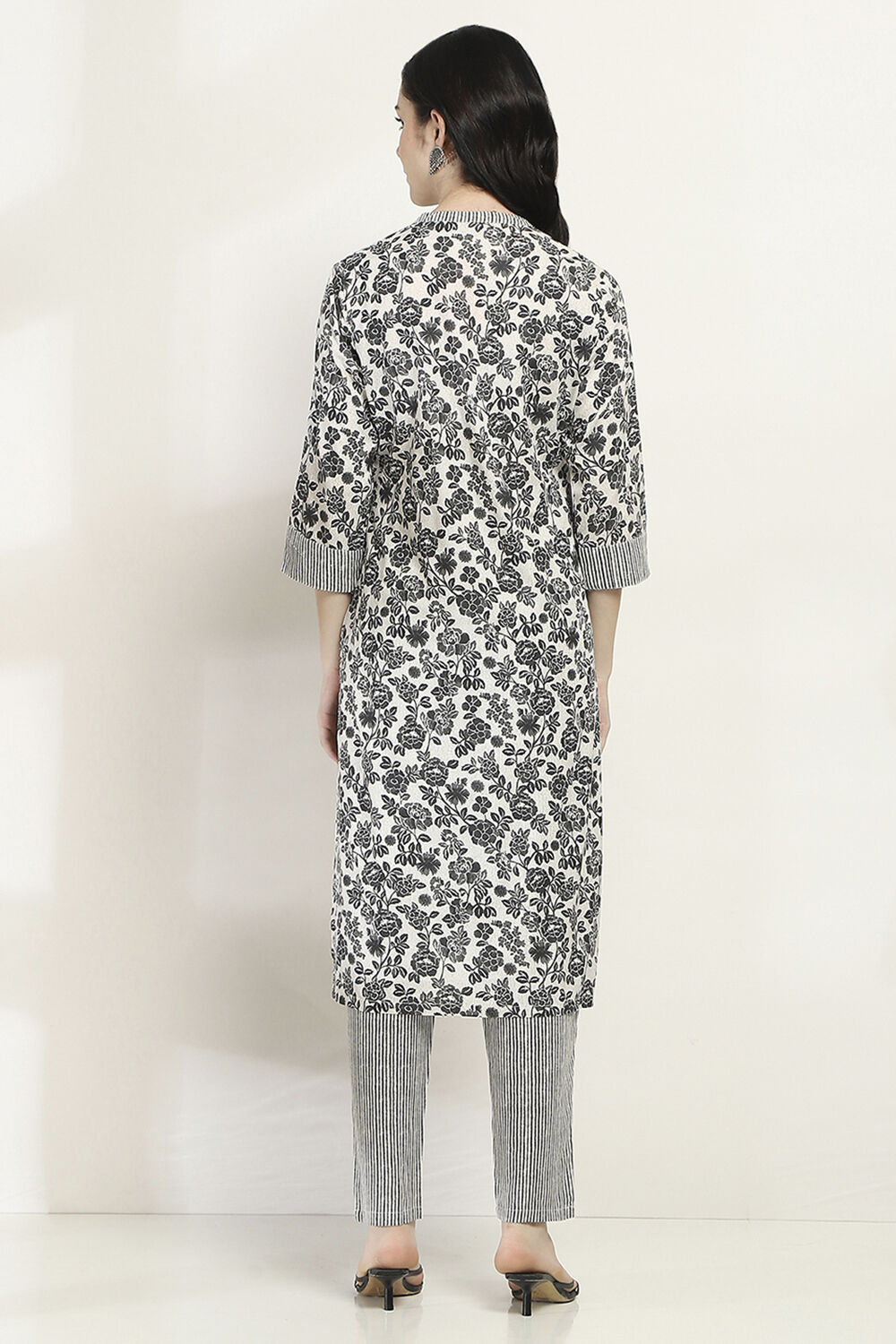 Black Viscose Straight SET image number 4