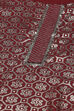 Maroon LIVA Straight Kurta image number 1