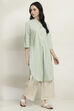 Green Viscose Rayon Straight Kurta image number 4