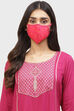 Pink Cotton Mask image number 0