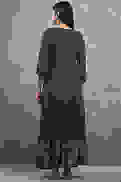 Green Viscose Straight Kurta Pants Set image number 4