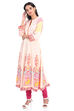 Off White Kalidar Viscose Rayon Kurta image number 4