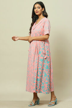 Coral Cotton Straight Dress image number 2