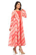 Coral Kalidar Poly Cotton Kurta image number 2