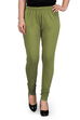 Olive Cotton Leggings image number 0