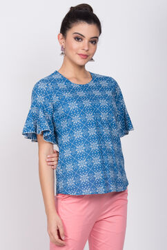 Blue Cotton Indie Top image number 3