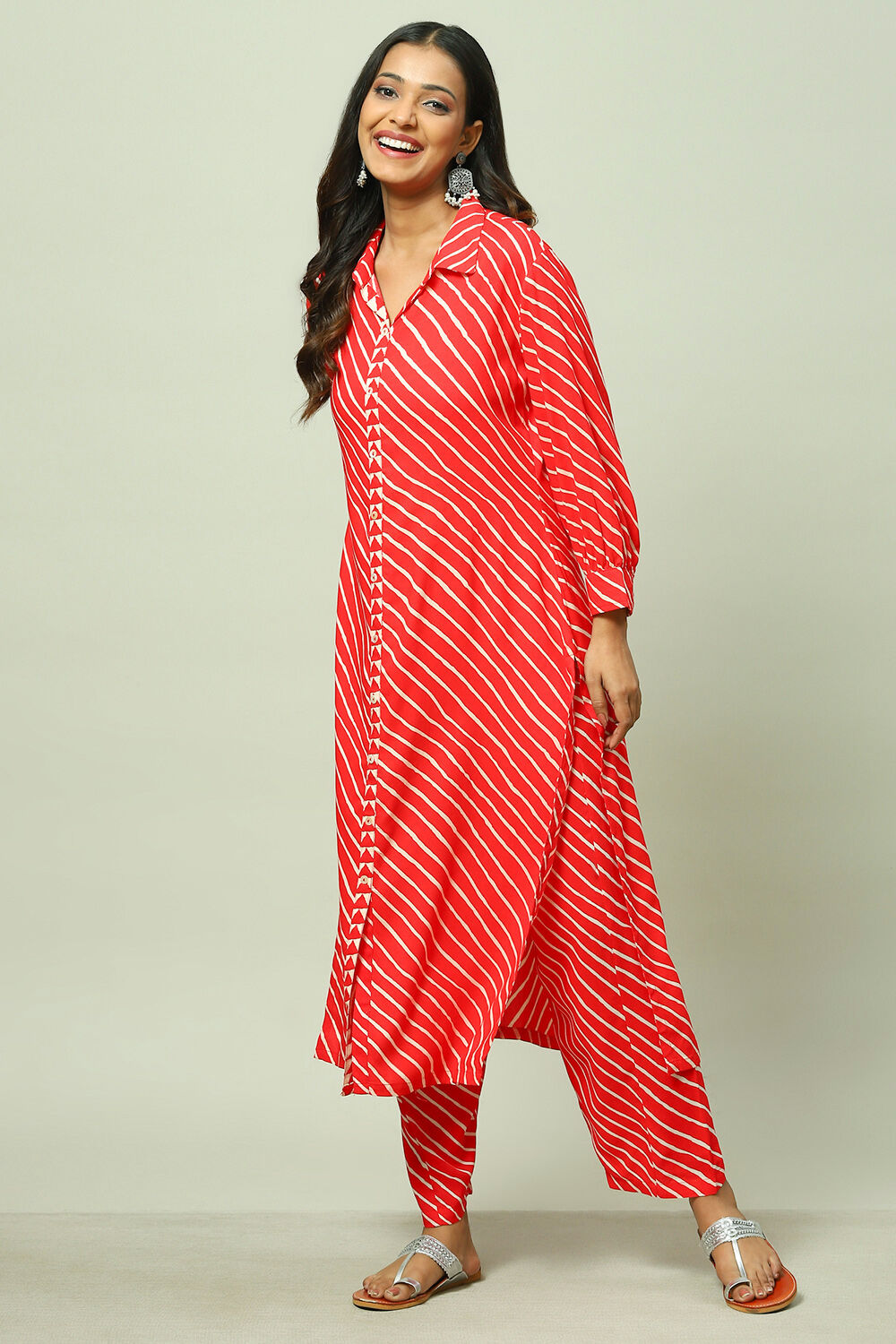 Striped straight kurta on sale