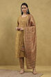 Blue Polyester Printed Straight Suit Set image number 2