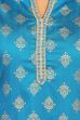 Turquoise Straight Poly Viscose Kurta image number 4