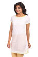 White Straight Cotton Indie Top image number 3