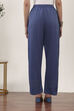 Blue Cotton Palazzos & Culottes image number 3