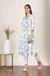 Blue Cotton A-line & Kalidar Kurtas image number 2