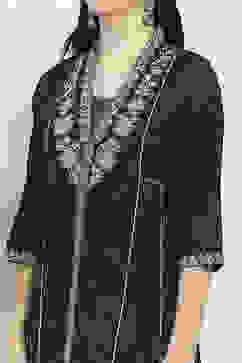 Navy Viscose Kalidar SET image number 1