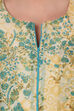 Beige Flared Polyester Kurta image number 6