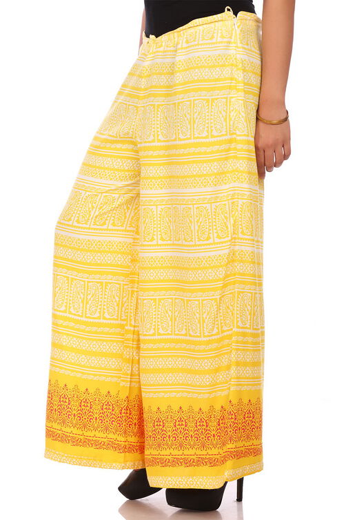 Yellow Cotton  Palazzo image number 2