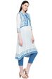White Cambric A-Line Kurta image number 3