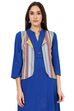 Yellow Straight Viscose Rayon Jacket image number 5