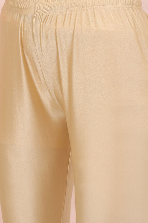 Gold Art Silk Churidar image number 1