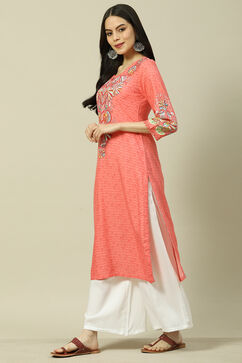 Coral LIVA Straight Kurta image number 2