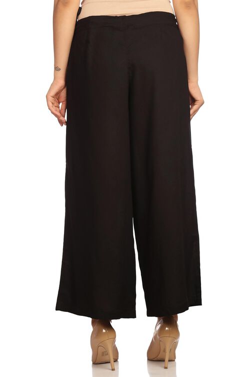 Pink Viscose Rayon Culottes image number 1