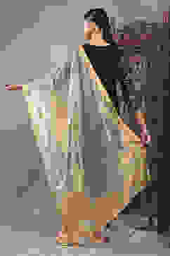 Gold Polyester Yarndyed Dupatta image number 2