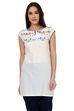 Beige Straight Cotton Indie Top image number 0